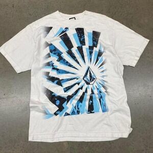 Volcom white shirt Y2K men's Size M